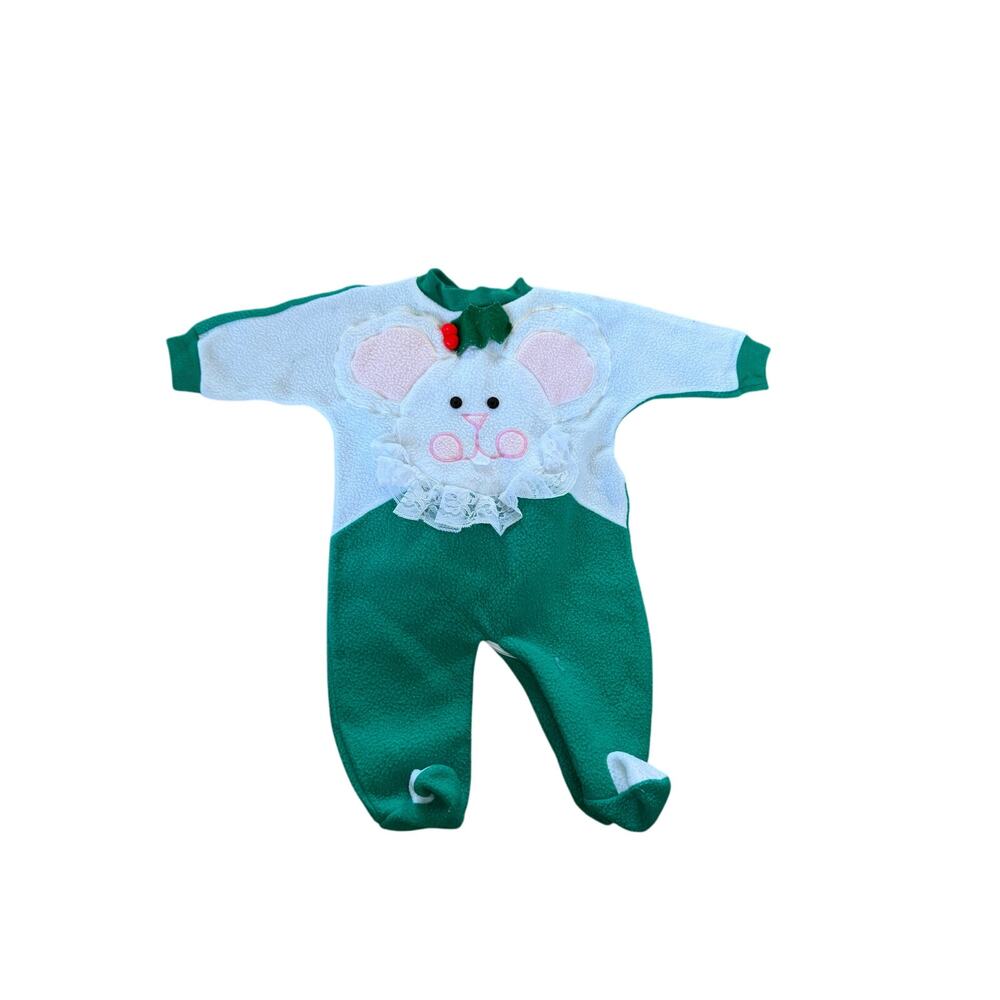 Vintage Fisher Price Mouse Christmas Holiday onepiece sleeper